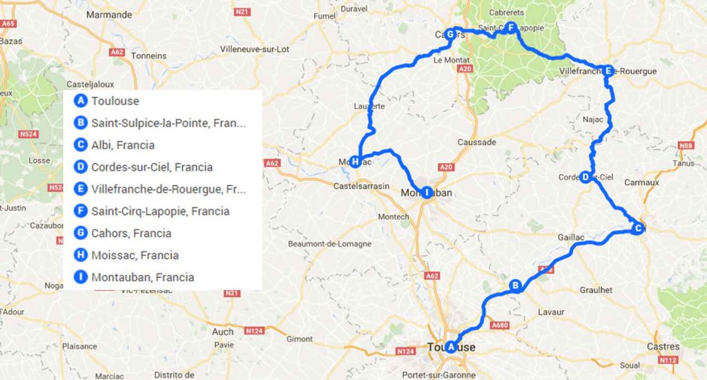 Ruta por Midi Pyrenees