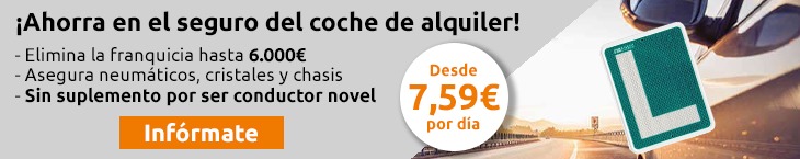 Seguro para coche de alquiler sin suplemento por conductor novel